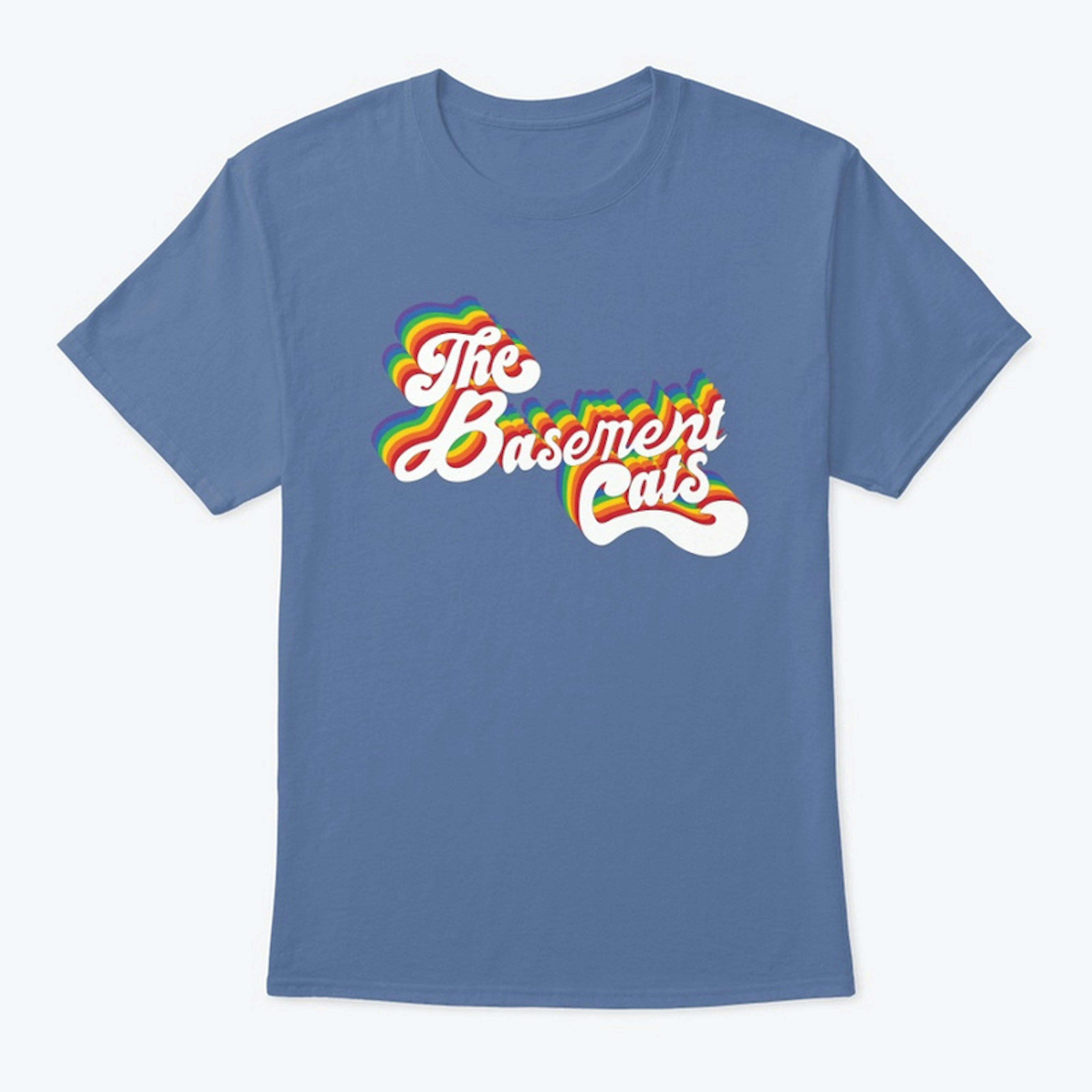'The Basement Cats' Rainbow T-Shirt